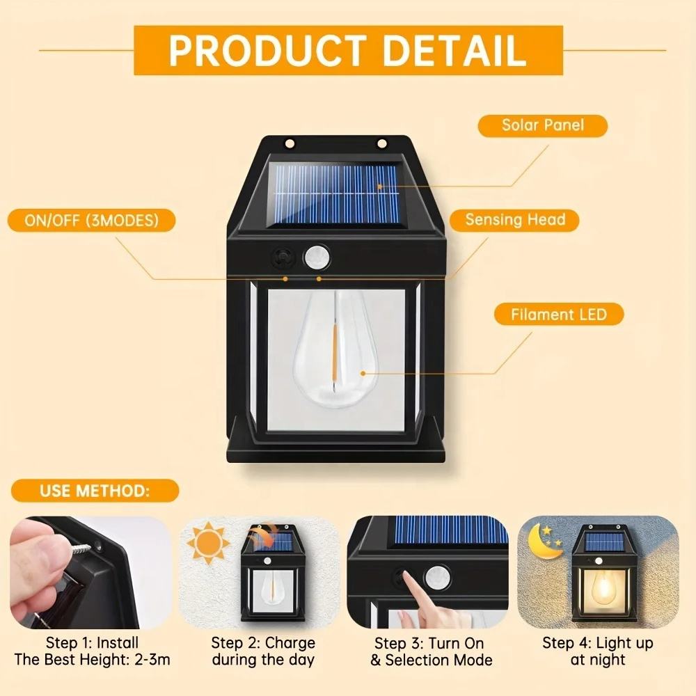 Bulb Solar Interaction Wall Lamp