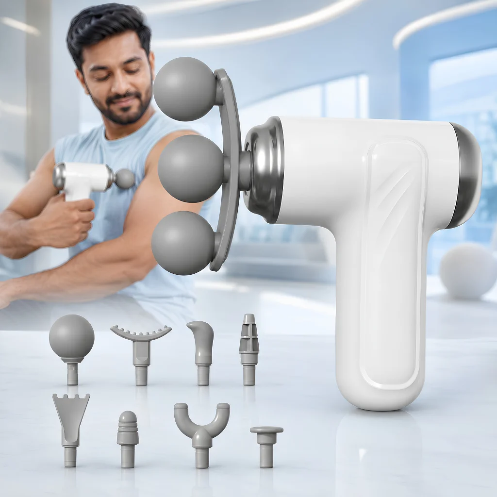Triple Head Fascia Massage Gun