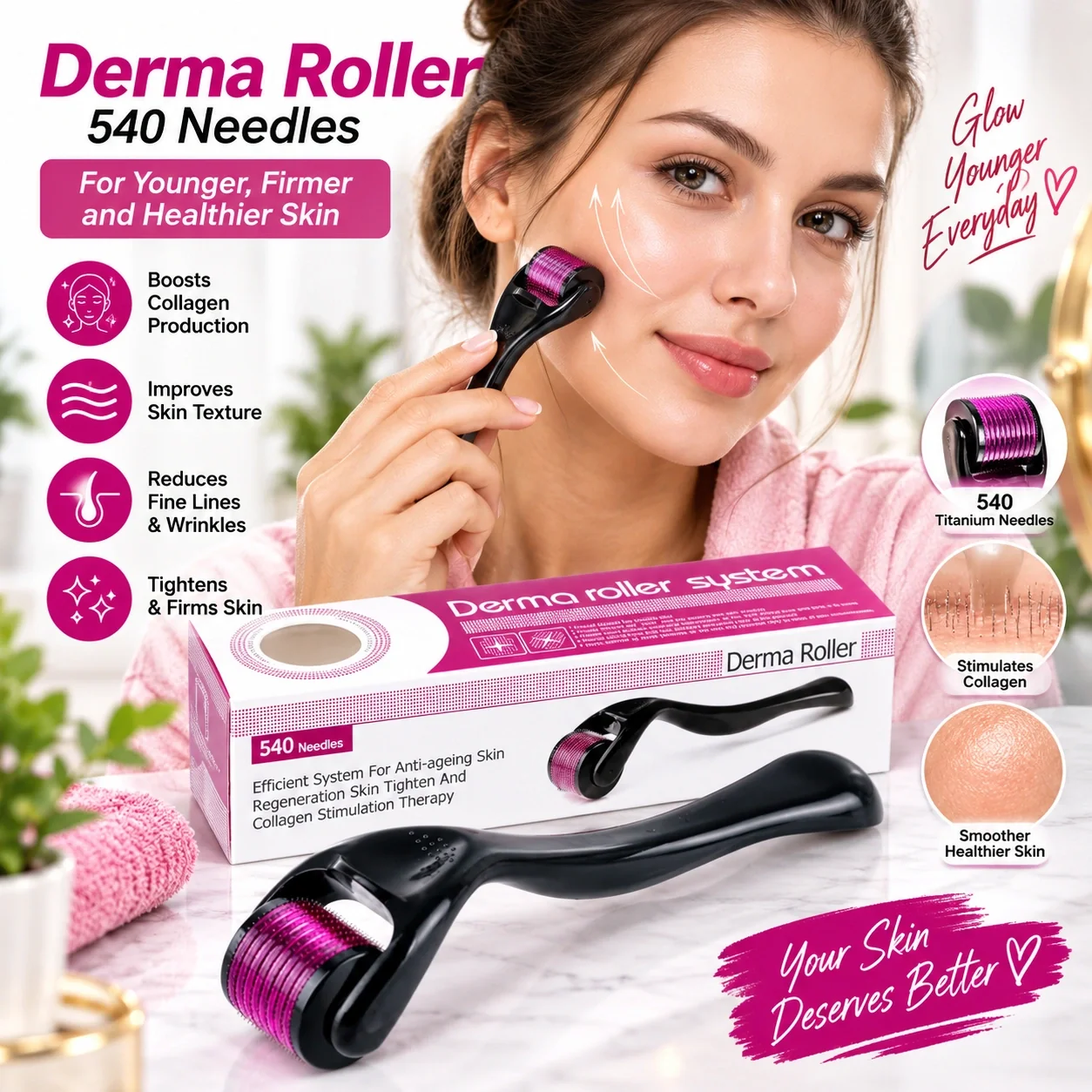 Derma Roller for Face & Skin